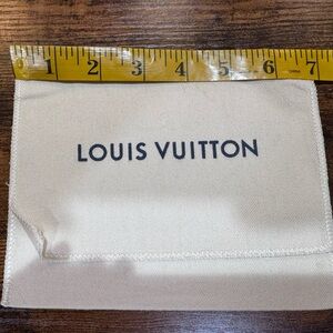 Louis Vuitton Cream and Blue Dust Bag
